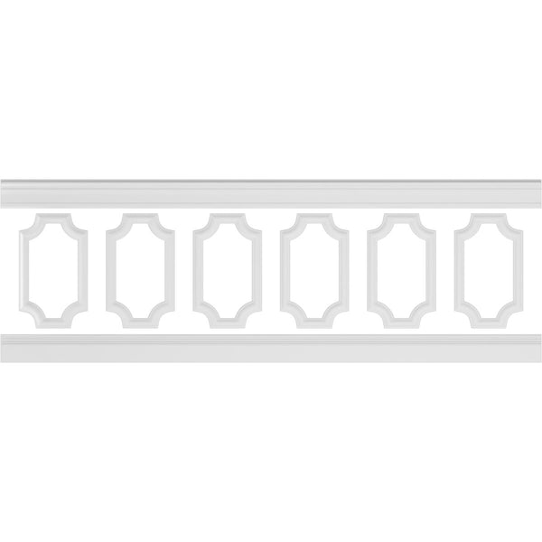 Ashford Traditional Wainscot Paneling 94-1/2" Long Kit - 3D Wall Panels | Fretwork Wall Panels | Panel Moulding - Ethan's Walls