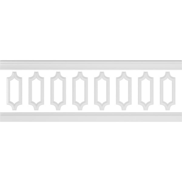 Ashford Traditional Wainscot Paneling 94-1/2" Long Kit - 3D Wall Panels | Fretwork Wall Panels | Panel Moulding - Ethan's Walls