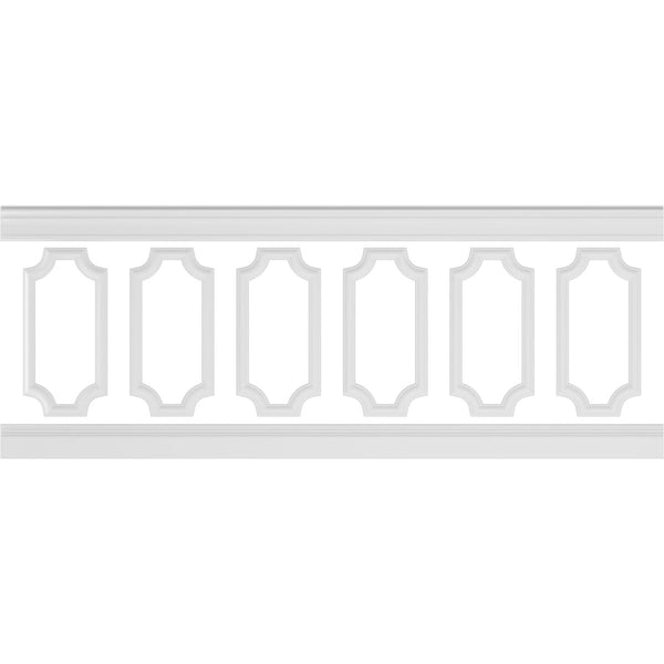 Ashford Traditional Wainscot Paneling 94-1/2" Long Kit - 3D Wall Panels | Fretwork Wall Panels | Panel Moulding - Ethan's Walls
