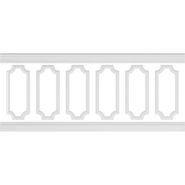 Ashford Traditional Wainscot Paneling 94-1/2" Long Kit - 3D Wall Panels | Fretwork Wall Panels | Panel Moulding - Ethan's Walls