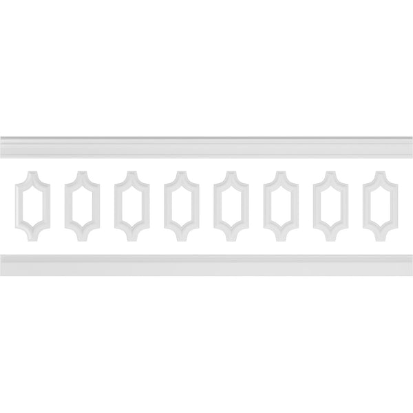 Ashford Traditional Wainscot Paneling 94-1/2" Long Kit - 3D Wall Panels | Fretwork Wall Panels | Panel Moulding - Ethan's Walls