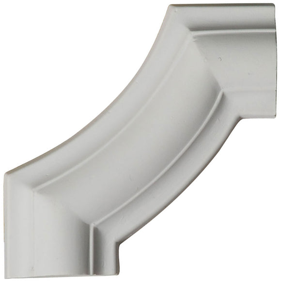 Ashford Smooth Panel Moulding Corner 4"W x 4"H x 1/2"P - 3D Wall Panels | Fretwork Wall Panels | Panel Moulding - Ethan's Walls