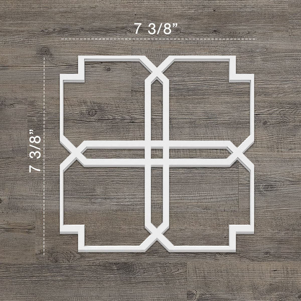 Englewood Decorative Fretwork Wall Panels - 3D Wall Panels | Fretwork Wall Panels | Panel Moulding - Ethan's Walls