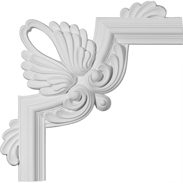 Bedford Panel Moulding Corner 16 1/2"W x 16 1/2"H - 3D Wall Panels | Fretwork Wall Panels | Panel Moulding - Ethan's Walls