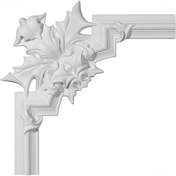 Bedford Panel Moulding Corner 19 5/8"W x 19 5/8"H - 3D Wall Panels | Fretwork Wall Panels | Panel Moulding - Ethan's Walls