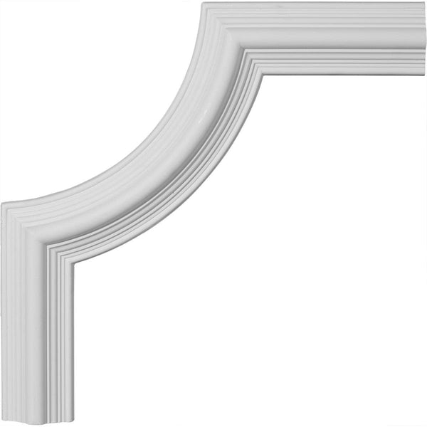 Bedford Panel Moulding Corner 17 3/4"W x 17 3/4"H - 3D Wall Panels | Fretwork Wall Panels | Panel Moulding - Ethan's Walls