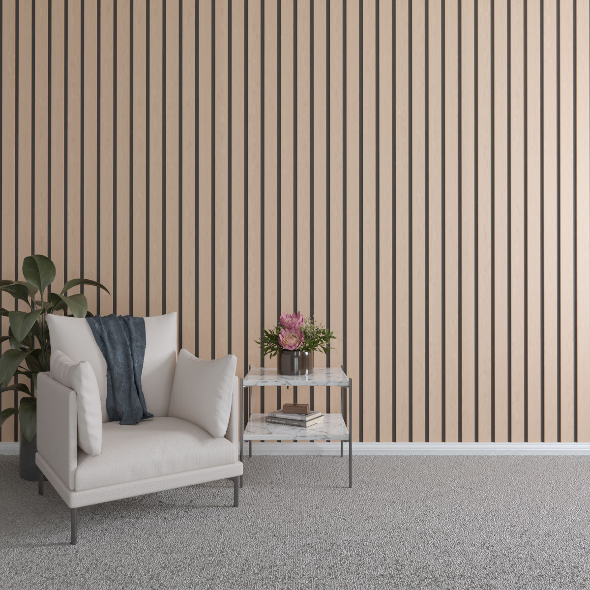 Traditional Adjustable Wood Slat Wall Kit Ethan's Walls